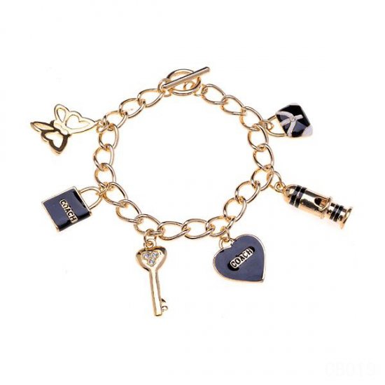 Coach Fashion Charm Black Bracelets CVV